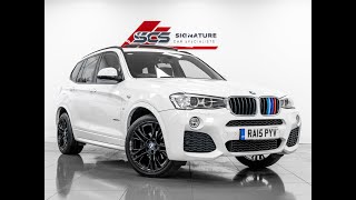 2015 BMW X3 20D 20TD M Sport xDrive Auto 190PS [upl. by Klemm]