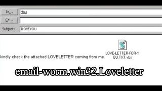 EmailWormWin32Loveletter ILOVEYOU Worm [upl. by Enyluqcaj]