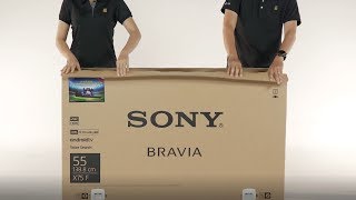 Unbox  Lắp đặt TV Sony LED 55X7500F [upl. by Ruskin239]