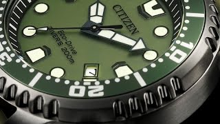 Citizen Promaster Eco Drive BN015711X Divers 200 MT Verde [upl. by Rocker241]