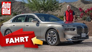 BMW i7 2022  So fährt sich die bayerische LuxusElektroLimousine  mit Dirk Branke [upl. by Huxham]