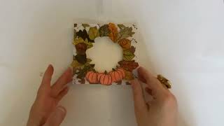 PAPERCRAFT SOCIETY BOX 48  Let’s make an autumn wreath card papercraftsociety [upl. by Tegdirb]