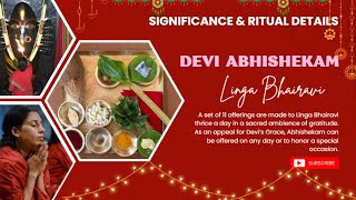 Linga Bhairavi Devi Abhishekam  Significance amp Ritual Details  Isha Foundation [upl. by Sebbie]