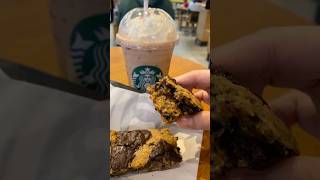 STARBUCKS🍓Strawberry Truffle Latte🍫Butterscotch Oat Bar amp more🥪 shortsfeed [upl. by Kacerek]