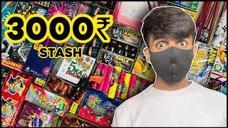 DIWALI CRACKERS STASH in 3000₹  Diwali Crackers 2023  diwali 2023 jaychandna20 [upl. by Heyman]