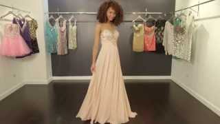 Strapless Chiffon Prom Dress JVN79063  JVN by Jovani [upl. by Aicenat238]