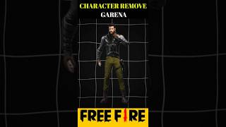 Free fire character removed by garena 🤬😡 short shorts shortsfeed freefire trending viral ff [upl. by Takashi785]