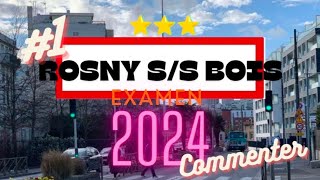 1 PARCOURS CENTRE DEXAMEN PERMIS B 🚦🚗🚦  ROSNY SS BOIS [upl. by Ahern]