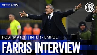 MASSIMILIANO FARRIS INTERVIEW  INTER 20 EMPOLI 🎙️⚫🔵 [upl. by Atwater]