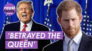 Donald Trump Warns Prince Harry Will Be On His Own [upl. by Mikes]