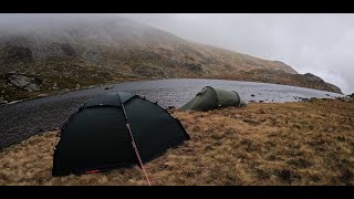 Hilleberg Soulo BL amp Fjallraven Abisko Lite 2  Ffynnon Lloer Tarn [upl. by Furmark538]