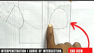 Interpenetration INTERPRETATION TECHNICAL DRAWING [upl. by Kannav987]