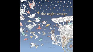 Flip Through The Night Voyage Coloring Book by Daria Song [upl. by Anires]