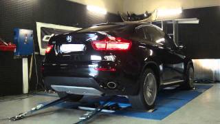 BMW X6 40d 306cv  354cv reprogrammation moteur dyno digiservices [upl. by Aynna]