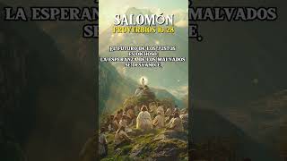 Salomón Proverbio 1028 biblia frases dios fe amen reflexion afliccion jesucristo [upl. by Bocaj]