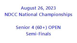 2023 NDCC Canadian National Championships  Senior 4 60  Semi Final [upl. by Atteroc402]