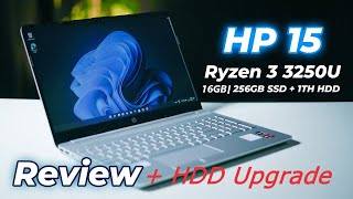 HP 15s AMD Ryzen 3 3250u Laptop Disassembly  HP 15s Series Laptop RAM SSD and HDD Upgrade [upl. by Najib]