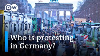 Energy prices taxes immigration What Germanys protests are all about  DW News [upl. by Ybreh]