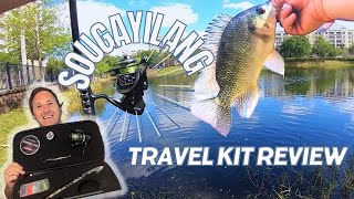 Sougayilang telescopic rod with travel kit fishing and review [upl. by Ronnica]