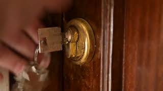 Locking and unlocking the door using keys sound effect [upl. by Burnett]