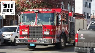 Lawrence Fire Truck Responding  Engine 8 [upl. by Kampmeier]