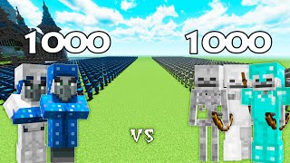 1000 Illusioner Vs 1000 Skeletons  Minecraft [upl. by Stanley]