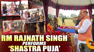 RM Rajnath Singh performs quotShastra Pujaquot in Darjeeling celebrates Dussehra with Army Personnel [upl. by Hendrickson399]