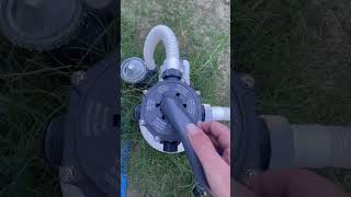 Backwashing Intex Sand Filter Pump In Less Than 60 Seconds Intex AboveGroundPool SandFilterPump [upl. by Belldas]