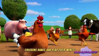 Chicken Song  Fun Nursery Rhyme for Kids  Cluck Cluck and Dance with Chickens [upl. by Bethena]