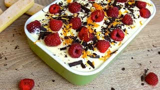 Tiramisù ohne Ei mit Zitrusfrüchten und Himbeeren [upl. by Kcinimod278]