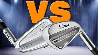 Titleist T150 vs Ping Blueprint S Irons 2024 Forged Face Off [upl. by Adirehs]