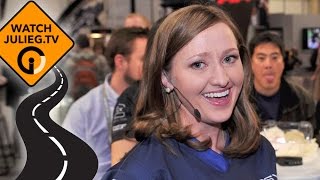 JulieGTV Road Trip  Julie Golob 2011 Shot Show [upl. by Ahsaekal978]