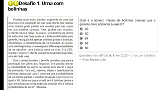 ENEM 2023  Probabilidade Sugestão do G1 [upl. by Qerat854]