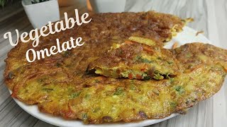 Vegetable Omelette Recipe  Egg Vegetable Omelette [upl. by Brabazon]