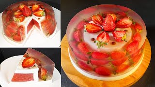 The only Christmas jelly cake in the world  Fruit jelly cake  New Year Jelly Cake 2024 [upl. by Hoehne337]