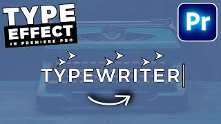 How To Create a TYPEWRITER EFFECT In Premiere Pro [upl. by Jit]