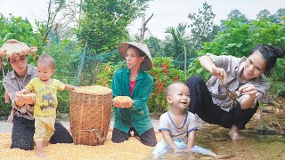 250 Day  Help the Kindhearted Old Lady Harvest Corn  Daily survival of a single mother [upl. by Junia]