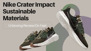 Nike Crater Impact Sustainable Materials Mens Shoes on Feet Review DB2477300 SequoiaOlivePink [upl. by Tuppeny375]