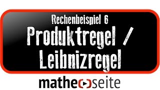 Mit der Produktregel LeibnizRegel eine Funktion mit zwei Faktoren ableiten Beispiel 6  A1304 [upl. by Vladimar147]