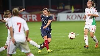 Equipe de France Féminine  buts et occasions de FranceHongrie 40 [upl. by Sholes]