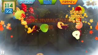 Fruit Ninja arcade 1125 score READ for tips on 1000 point scores understanding blitzes amp bongos [upl. by Atikehs203]