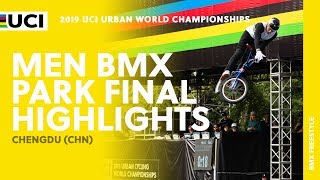 Men BMX Park Final  2019 UCI Urban Cycling World Championships [upl. by Yllier181]