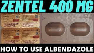 zentel 400mg tablet use in Hindi benefits how to use zentel tablet side and effects [upl. by Yrffej]