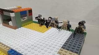 lego WW2 DDAY The Battle For Omaha Beach stop motion lego ww2 war army battle stop motion [upl. by Ahsino]