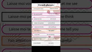 quotMaster Common French Phrases for Everyday Conversationsquotshorts learnfrench [upl. by Idak]