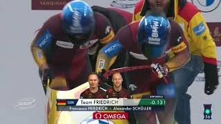 2 Man Bobsleigh Highlights Yanqing Worldcup 1 [upl. by Hawkins]