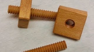 Make wood screw yourself in 3 minutes  Holzgewinde selber machen in 3 Minuten [upl. by Tnattirb]