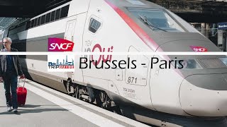 Brussels to Paris in second Class 4K  Trip Guide  en deuxième classe [upl. by Harhay963]