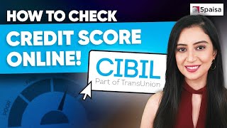 How to Check Your CIBILCredit Score  Credit Score kaise Check Kare  Tips for Improvement [upl. by Arlan228]