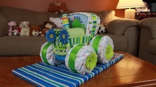 Tractor Diaper Cake How To Make [upl. by Procter]